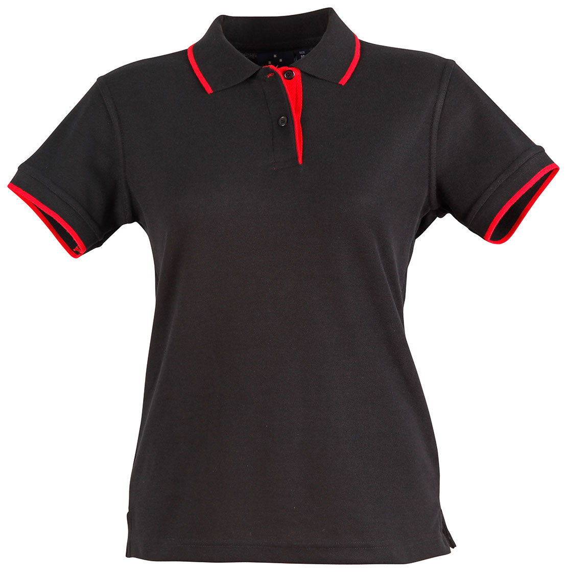 PS48A Ladies’ Poly/Cotton Contrast Pique Short Sleeve Polo