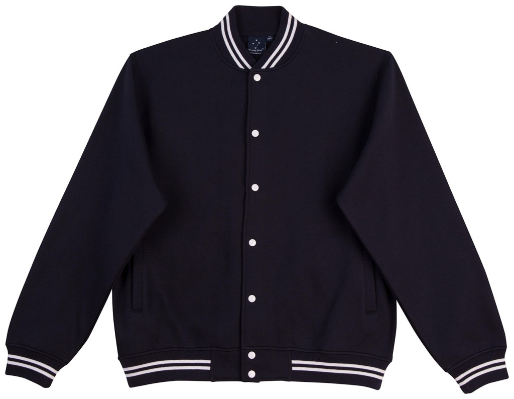 FL11 Unisex Fleece Varsity Jacket | Senses WorkWear