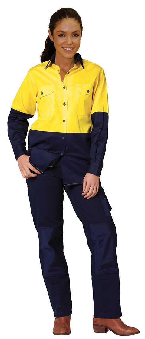 SW64 High Visibility Cool-Breeze Cotton Twill Safety Shirts